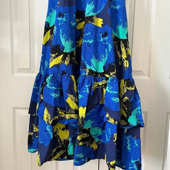 Christopher John Rogers Floral Tiered Maxi Dress Size 0 - Picture 7 of 12